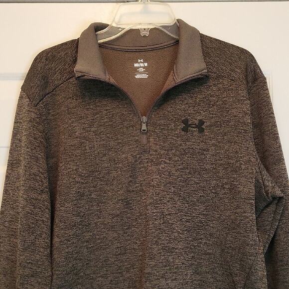 Under Armour Men's Size M Loose Fit Quarter-Zip Pullover Shirt Gray - Picture 6 of 8